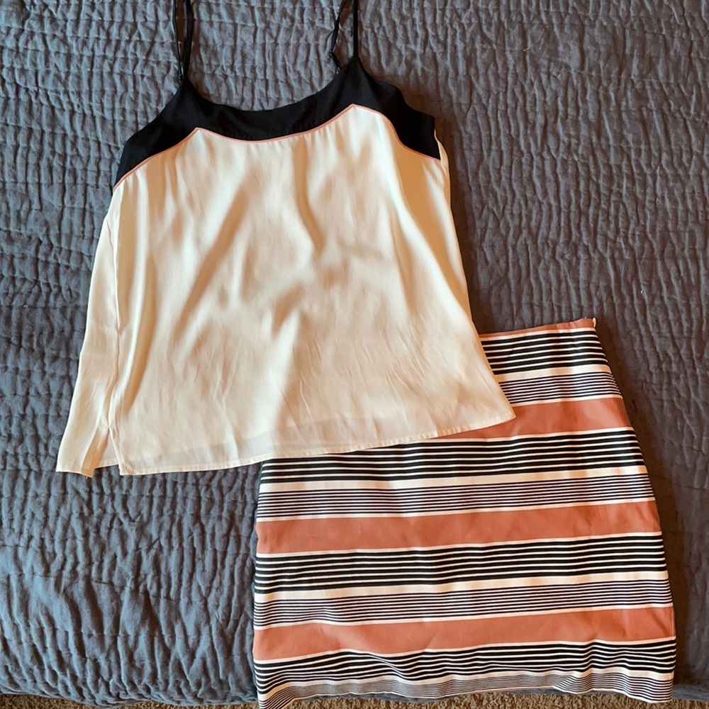 LOFT Skirt (sz4) & Top (szS) Set
